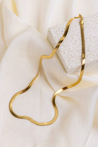 HoneyHoop snake chain Gold-plated Plated Stainless Steel Chain