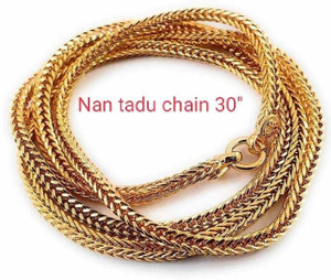Trade Zone Fox Chain with 30 inch length for every day use for all age people Brass Chain