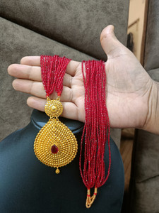 Gorkhastyle Nepali Traditional Hydro Crystal Ranihar with Locket Guruanteed Platinum Plating Gold-plated Plated Brass Layered
