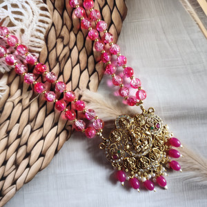 पीवीजी होरिज़न Traditional Ethnic Trendy Gold-Plated Beads Necklace for Women & Girls बीड्स गोल्ड प्लेटेड मेटल नेकलेस