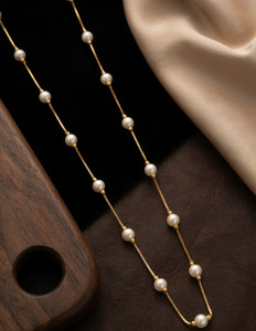 AAI SONAL IMITATION Traditional Gold-Plated Matar Mala Necklace with Textured Beads Pearl Gold-plated Plated Alloy Necklace