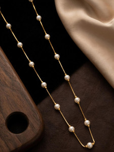 AAI SONAL IMITATION Traditional Gold-Plated Matar Mala Necklace with Textured Beads Pearl Gold-plated Plated Alloy Necklace