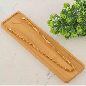 Pitaamaa Pitaamaa Stylish Fancy Gold Plated Chain(23 inch)Water/Sweat Proof SVS074 Gold-plated Plated Brass Chain