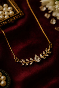 ISAMORA New Stylish Trendy Design Gold Diamond Chain For Girls & Women Diamond Gold-plated Plated Brass Chain