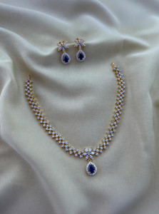 ROFARWORD Brass, Copper Gold-plated Gold Jewellery Set
