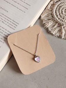 OCTAGON HUB Sharkhub Y2K Pink Heart Pendent Necklace Chain Gifts for Women And Girls Silver Plated Alloy Necklace