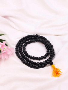 DIVINE HINDU Original Karungali Malai Religious 108-Beads 8MM Ebony Wood Jaap Mala Wood Necklace