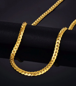 Minprice High Quality Stainless Steel Gold Plated 6mm Patti Trendy Neck Chain Gold-plated Plated Stainless Steel Chain