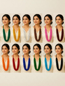 Grace Collections Sam Beads Gold-plated Plated Glass Necklace