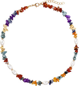 YELLOW CHIMES Multicolor Bohemian Seed Beads Choker Necklace Beads Alloy Necklace