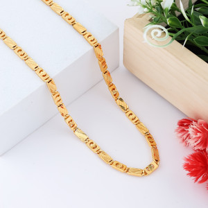 WGMONEY 1 gram High Quality Indian Polished “20” Inches Gold Chain for Men and boy Copper Chain