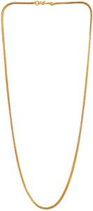 Khushal Bella 24K Yellow goldplated brass chain Gold-plated Plated Brass Chain