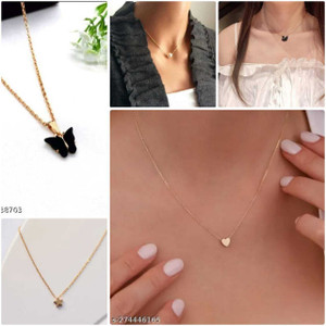 VESTURE KNOT White Pearl Motti Fancy Chain Gold-plated Alloy Necklace - Image 2