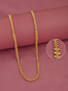AMBALIYA ENTERPRISE OLD RAVA CHAIN Fancy Ladies Chain Design Gold-plated Plated Brass Chain