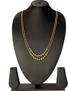 Lucents 2 Lears matar mala Gold plated Necklase Lucents Brass Plated Brass, Alloy Necklace