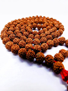AOURISH mala 54 Beads Original 108 jaap Beads Rudraksha Chain