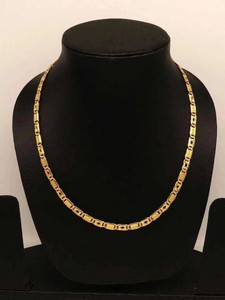 hisa chain for men Brass, Copper, Enamel, Gold-plated Plated Alloy Chain