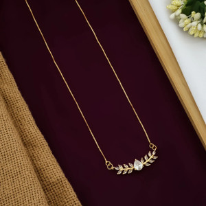 Zabby Allen New Stylish Trendy Design Gold Diamond Chain For Girls & Women Diamond Gold-plated Plated Brass Chain