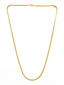 PYR Fashion 1 Gram For Boys and Man Alloy, Stainless Steel Gold-plated Plated Brass Chain
