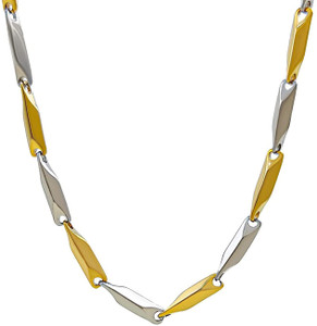 Morbih Golden and Silver Mix Rice Chain For Boys Gold-plated, Sterling  Silver Plated Stainless Steel Chain Price in India Buy Morbih Golden and 