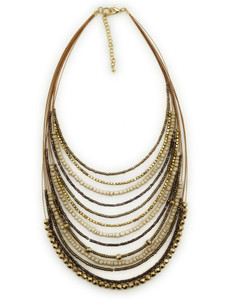 DCA Gold-plated Plated Glass Necklace