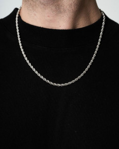 Buccellati American Special Silver Rope Chain Pack of 1 4MM Gold-plated Plated Brass Chain