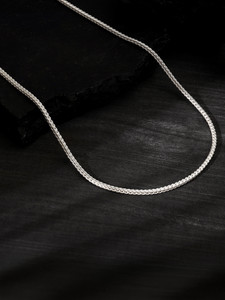 GIVA 925 Silver Chain for Him| Gift for Men|Lifetime Plating|6 Month Warranty Rhodium Plated Sterling Silver Chain