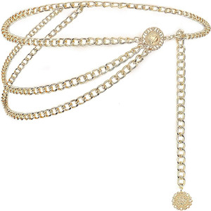 RVM Jewels Waist Chain Belt Gold Metal Body Chains Fancy Belly Party Sexy Body Jewelry 2C Alloy Chain