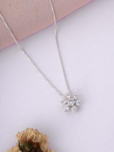 RAGABANDHA DESIGN STUDIO Zircon Silver Plated Silver Chain Set