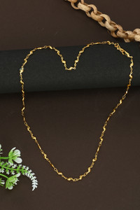 Guarantee Ornament House Stylish Light weight Golden New Trending Alloy Brass Chain Rhodium, Gold-plated Plated Copper Chain