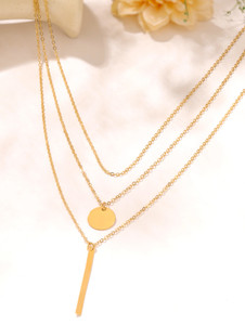YELLOW CHIMES Fashion Gold Chain Necklace | Multilayered Chain Necklace for Women Gold-plated Plated Alloy Layered
