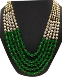 MALUK SHRINGAR Mother of Pearl Brass Plated Brass Necklace