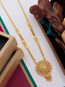 Bhumi09 Micro Necklace For Women/Girls Stylish Agate Gold-plated Plated Brass Necklace