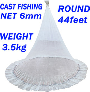 PURKAIT 6mm Mesh Cast Fishing Net 10ft x 44ft - Image 6