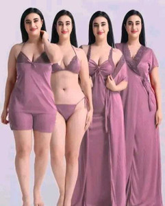 Belakiz Women Nighty with Robe
