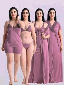 Belakiz Women Nighty with Robe