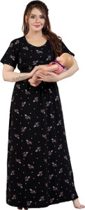Fabme Women Maternity/Nursing Nighty