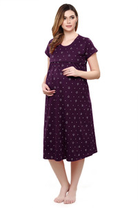 TIGYWIGY Women Maternity/Nursing Nighty