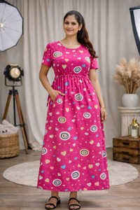 TARA WINGS Women Maternity/Nursing Nighty