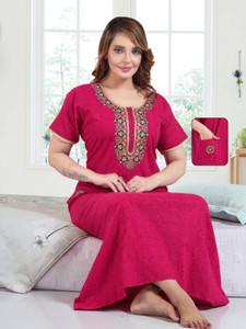 SHLOKE Women Nighty