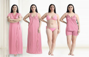 Nw Naughty Wish Women Nighty with Robe