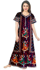 AAKARSHANA CREATION Women Nighty