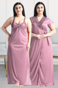 ovida Women Nighty with Robe
