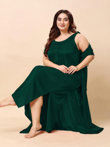 THUMKA Women Nighty with Robe
