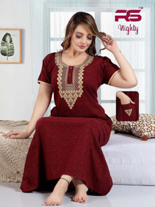 SHLOKE Women Nighty