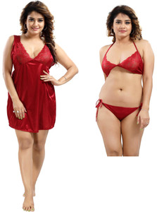 LIFE-TALE Women Nighty Set