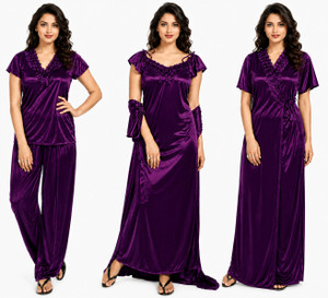 KS TRADERS Women Nighty Set