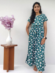 ZERISH Women Maternity/Nursing Nighty