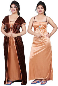 Deep Fashions Women Nighty with Robe