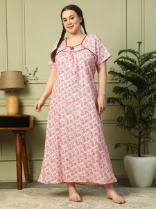 CLOCHOICE Women Nighty with Robe